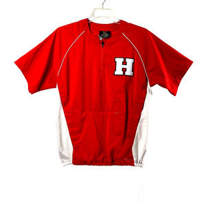 New England Patriots Shirt Mens Small XGrain Red Short Sleeve Sports Pockets